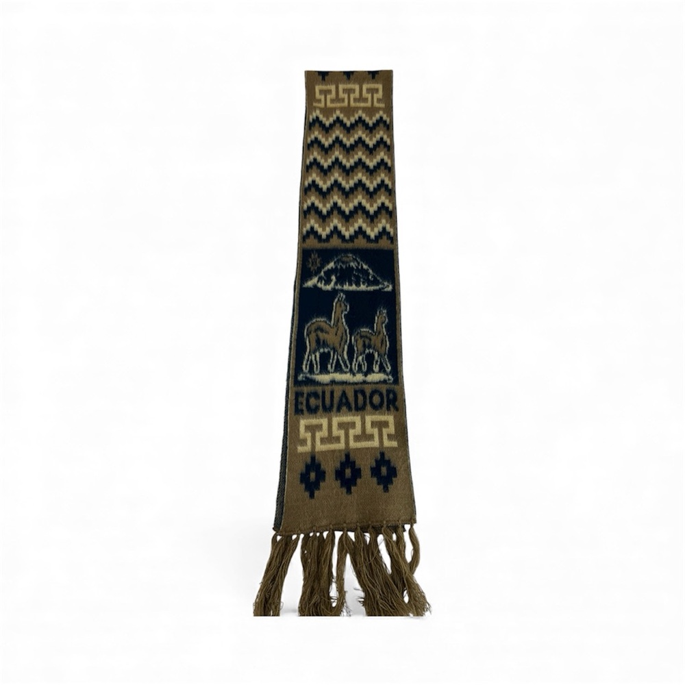 Ecuador Brown and Cream Scarf